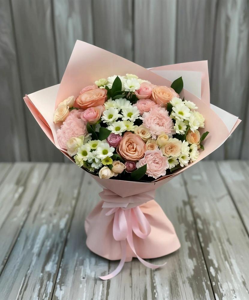 Букет цветов из: Гвоздики, Розы и Хризантемы в Цивильске