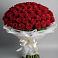 Букет 101 Красная роза Блэк Мэджик в Цивильске