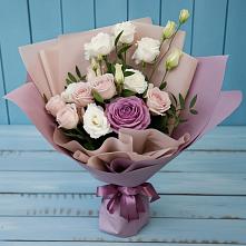 Букет цветов из:  Розы и Лизиантусы #REPLACE_PRED# Цивильске