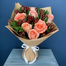 Букет цветов из:  Розы и Альстромерии в Цивильске