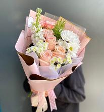 Букет цветов из:  Хризантемы и Розы в Цивильске