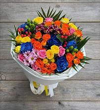 Букет цветов из:  Розы и Хризантемы в Цивильске