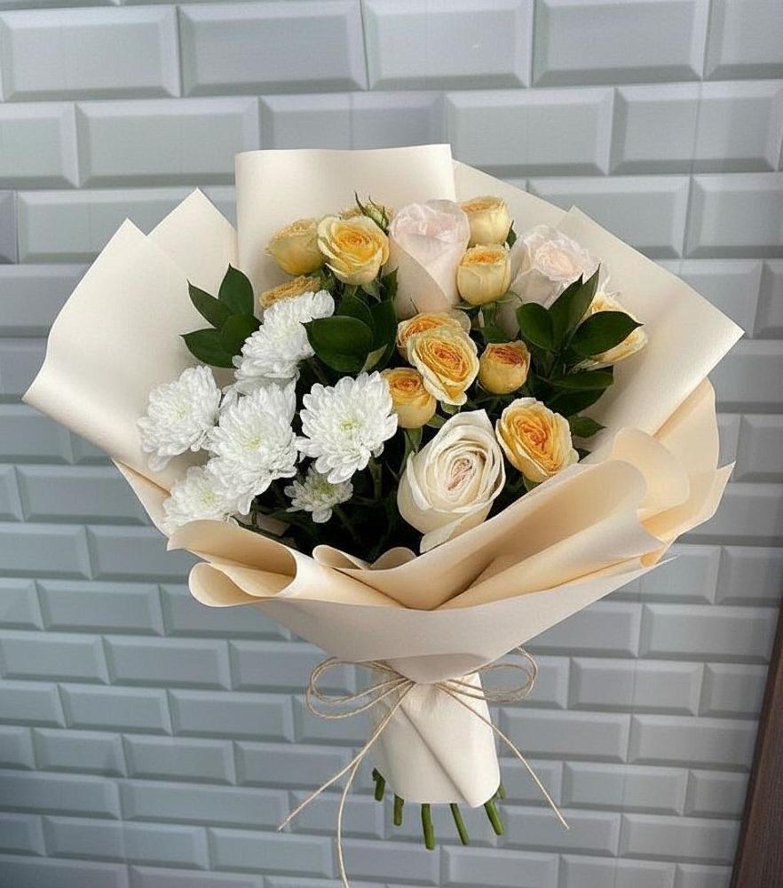 Букет цветов из: Розы и Хризантемы в Цивильске