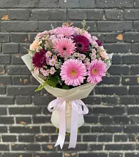 Букет цветов из:  Герберы и Хризантемы в Цивильске