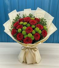 Букет цветов из:  Розы и Хризантемы #REPLACE_PRED# Цивильске