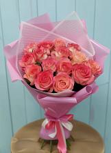 Букет 15 Розовых роз Равель в Цивильске