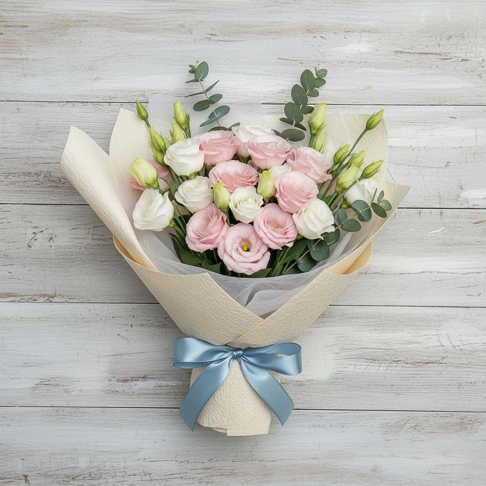 Букет цветов из: Лизиантусы в Цивильске